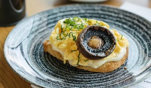 Scrambled Eggs on Toast